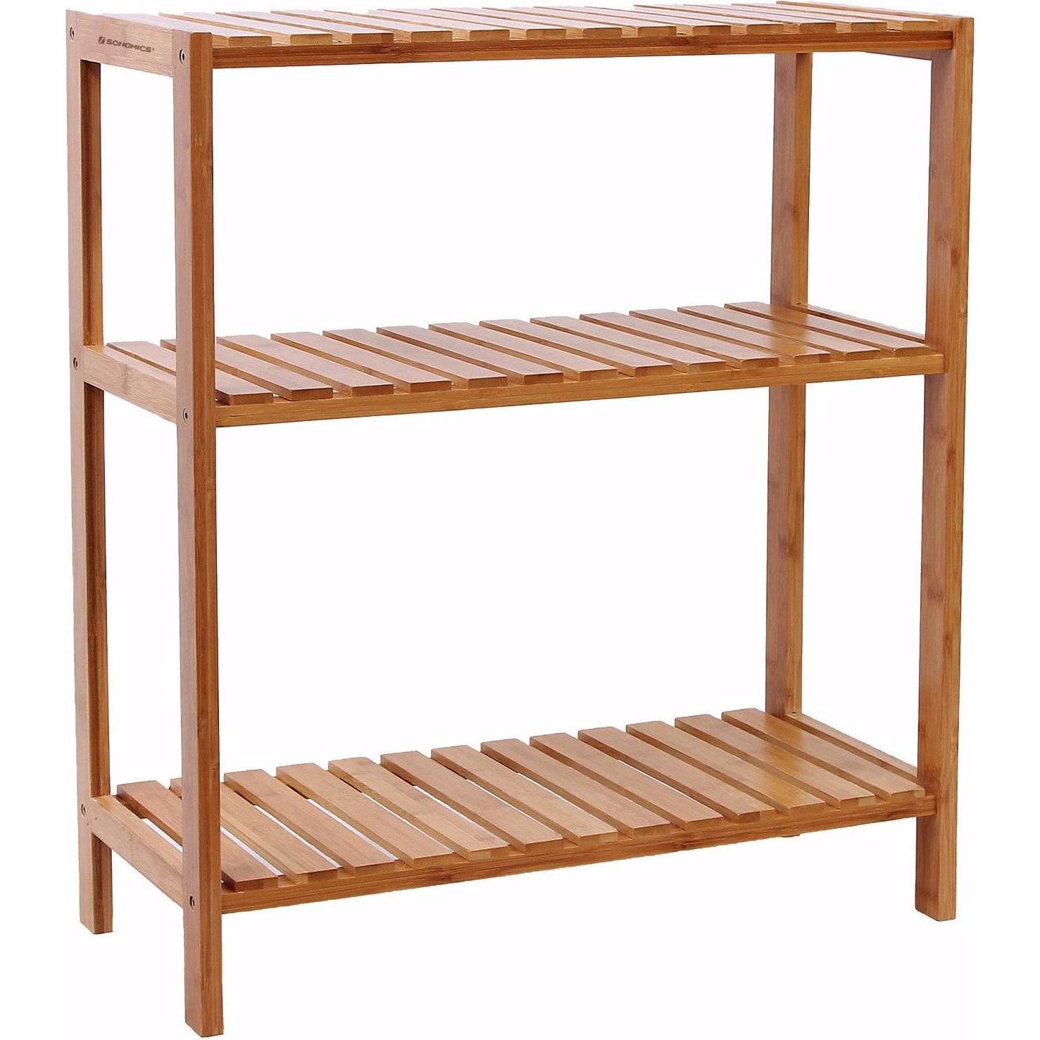 Songmics, Regal, Bamboo (60 x 26 x 66 cm)