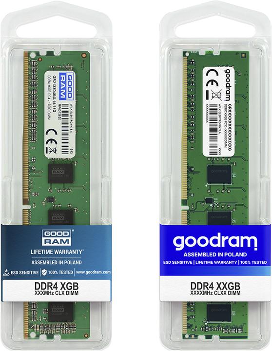 Produktbild Goodram GR2666D464L19S (1 x 8GB, 2666 MHz, DDR4-RAM, DIMM)