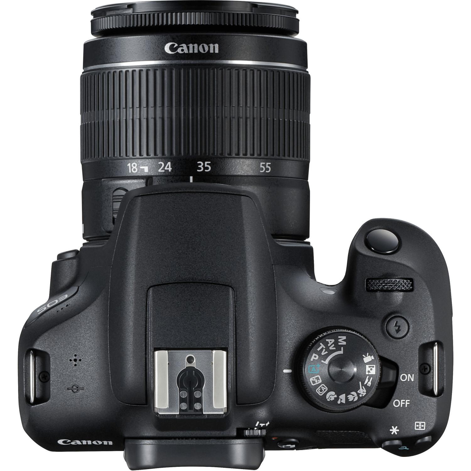 Thumbnail - Canon EOS 2000D (18 - 55 mm, 24.10 Mpx, APS-C / DX), Kamera, Schwarz
