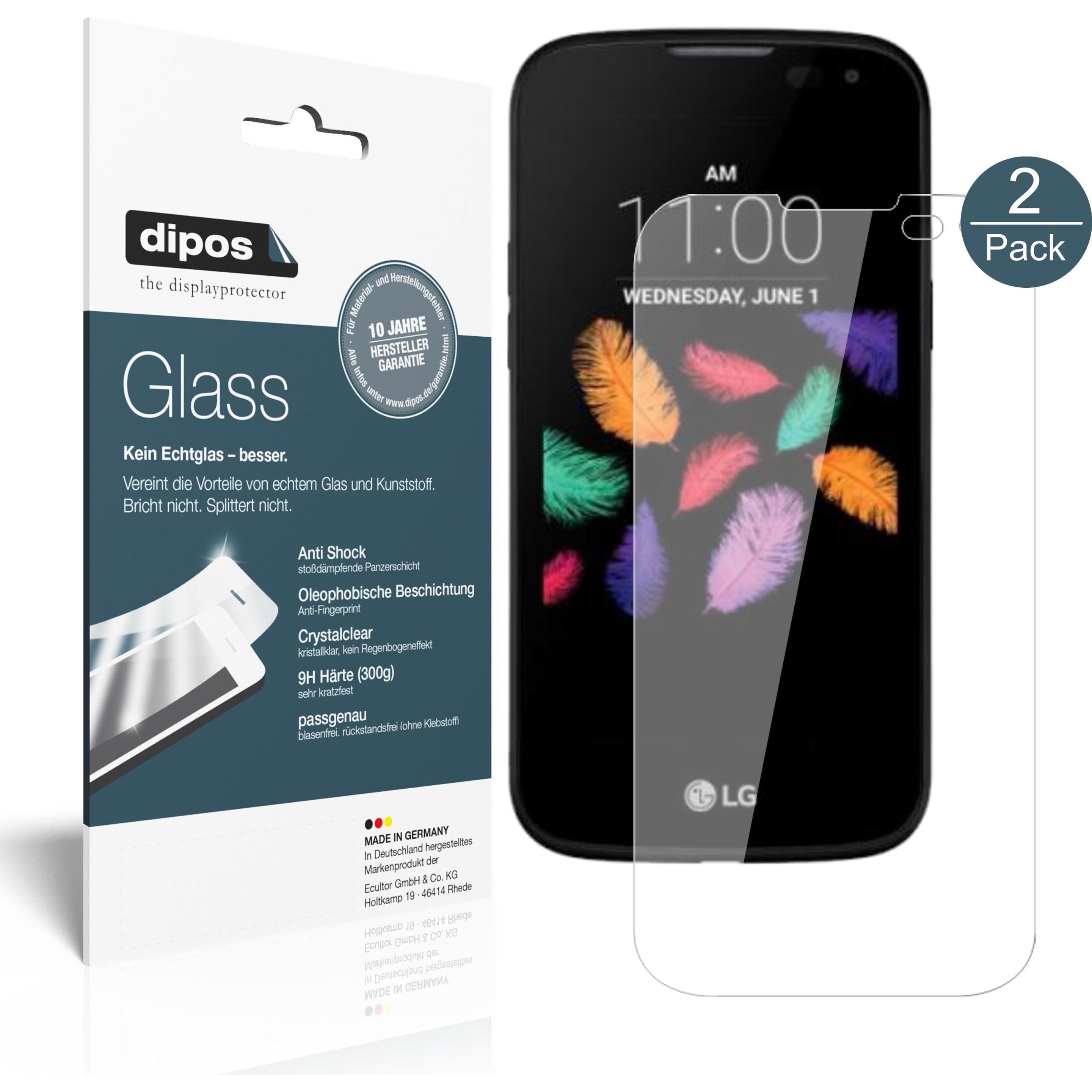 Thumbnail - Dipos Displayschutz Anti-Shock (2 Stück, LG K3), Smartphone Schutzfolie, Transparent