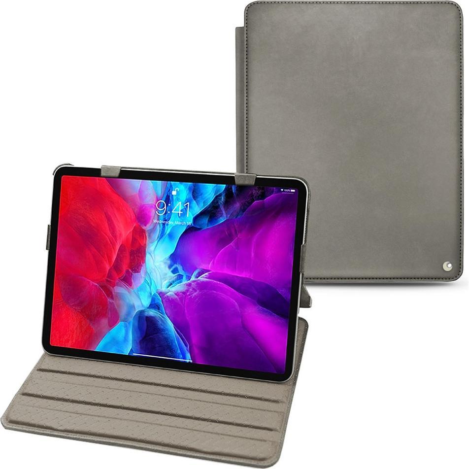 Noreve Lederschutzhülle horizontal (iPad Pro 12.9 2020 (4. Gen)), Tablet Hülle, Grau