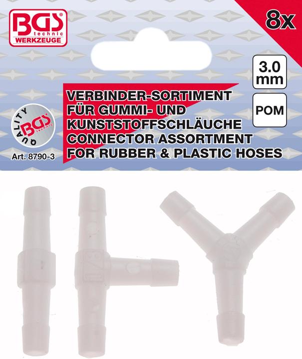 Produktbild BGS Schlauchverbinder-Sortimente (Schlauchverbinder, 3 mm)