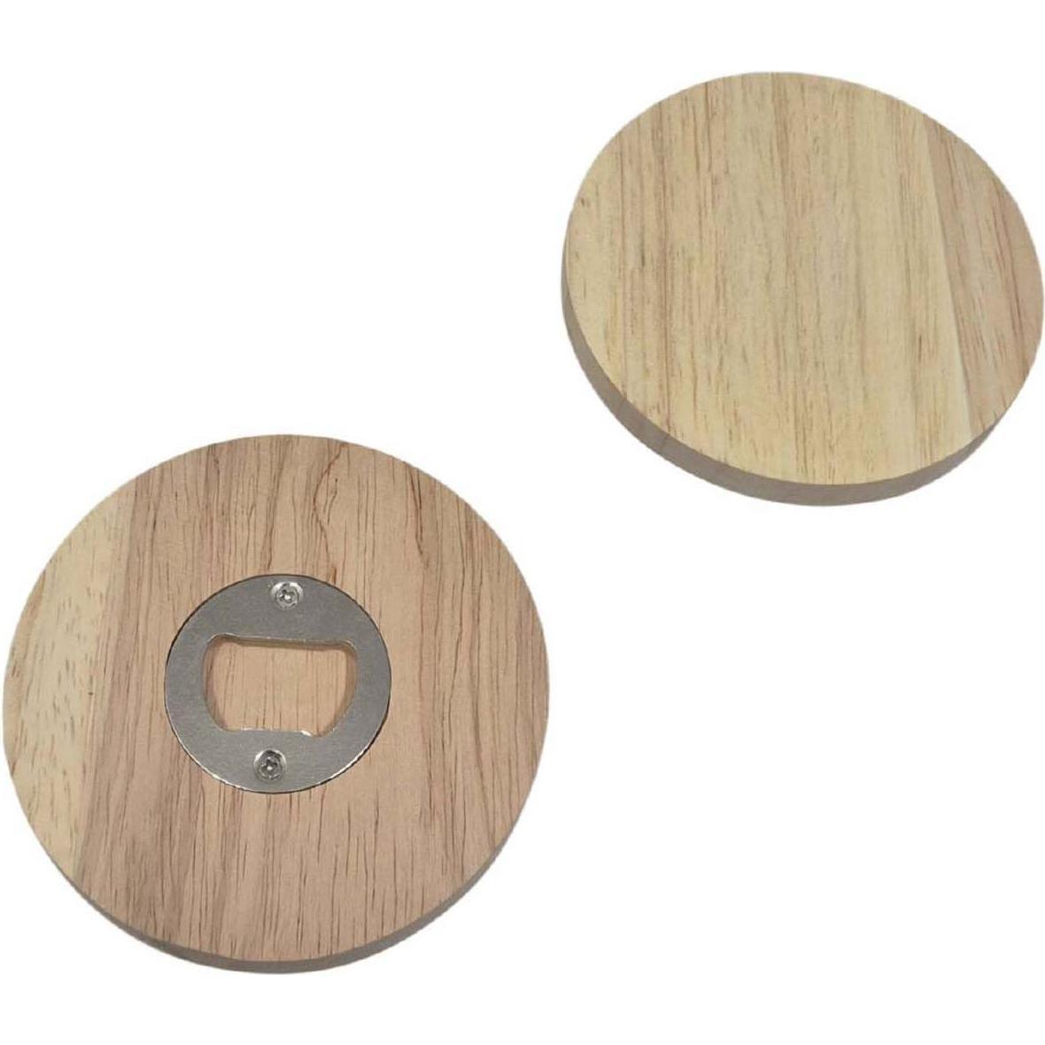 Playwood Holzflaschenöffner rund, 9,5cm