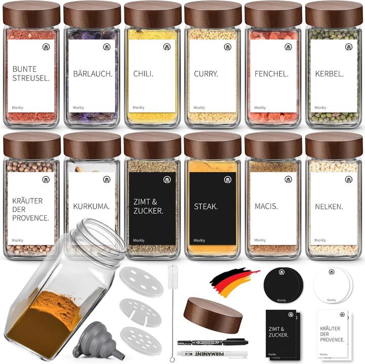 Actual product image Miorkly Gewürzgläser-Set