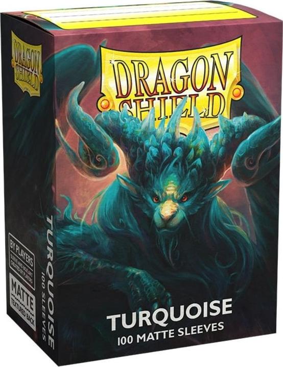 Actual product image Arcane Tinman Dragon Shield Sachets Standard Matte Turquoise Atebeck