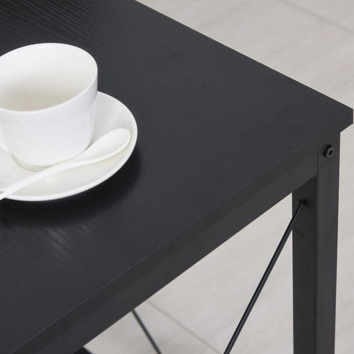 Actual product image Swisshandel24 Corner desk L-shaped computer desk Desk with monitor stand, office desk in industrial design