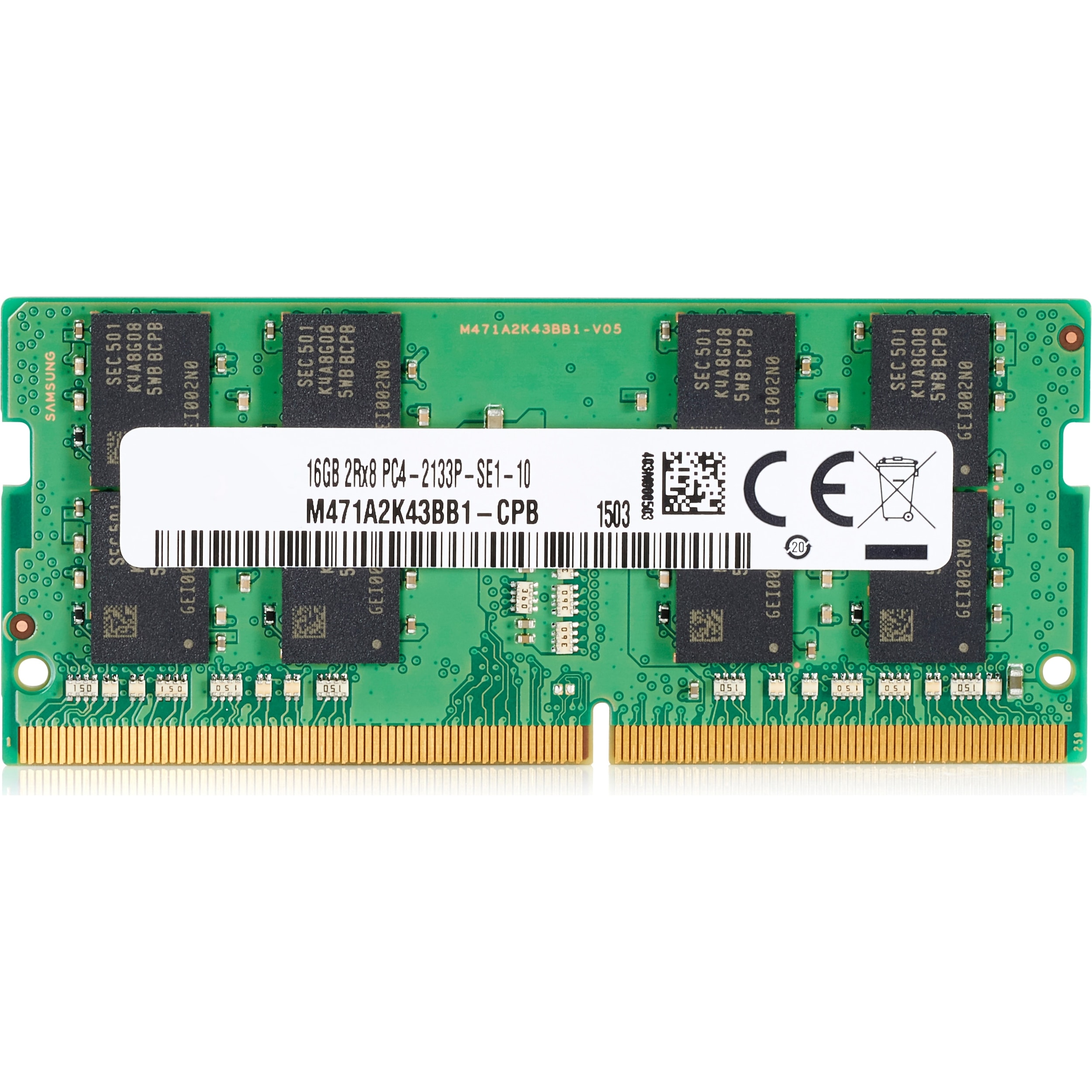 HP 3TK86AT (1 x 4GB, 2666 MHz, DDR4-RAM, SO-DIMM), RAM, Grün