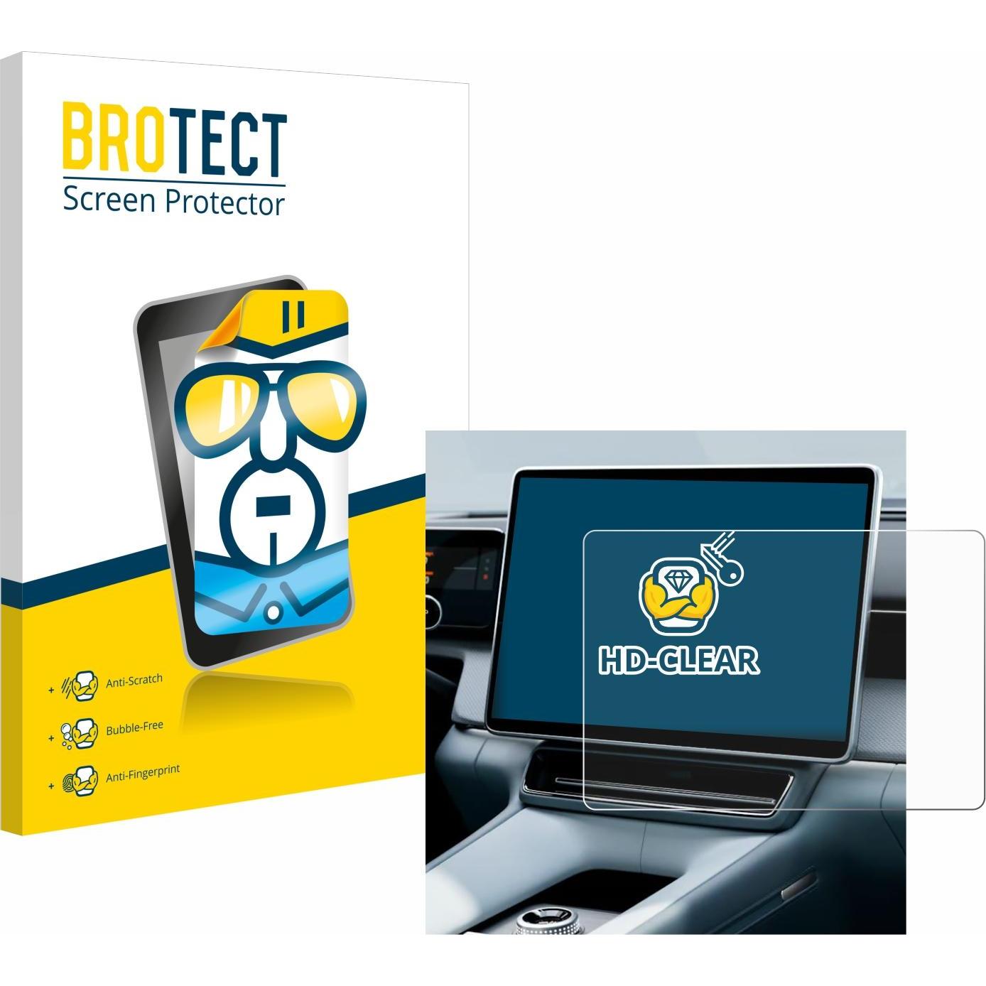 BROTECT, Fahrzeug Navigation Zubehör, Schutzfolie Displayschutz Displayschutzfolie Folie Klar Transparent