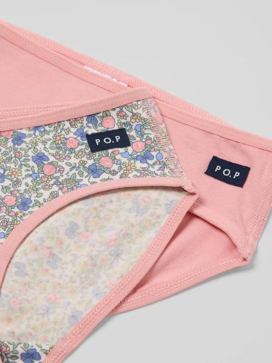Immagine prodotto PO.P 2-Pack Mädchen Unterhosen geblümt (110, 116, Confezione da 2)