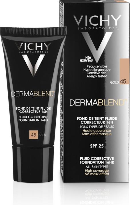 Actual product image Vichy Dermablend Complexion Correcting Make-up (45 Gold)