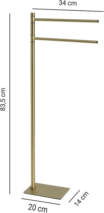 Produktbild GCS TRILLY TOWEL STAND 14X34X83.3 BR GOLD