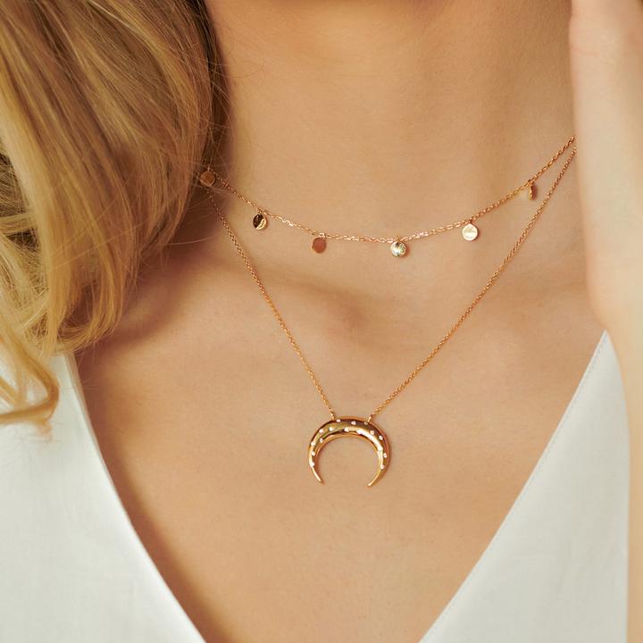 Actual product image Xenox Poppy Poems Necklace (Silver 925, 40 - 45 cm)