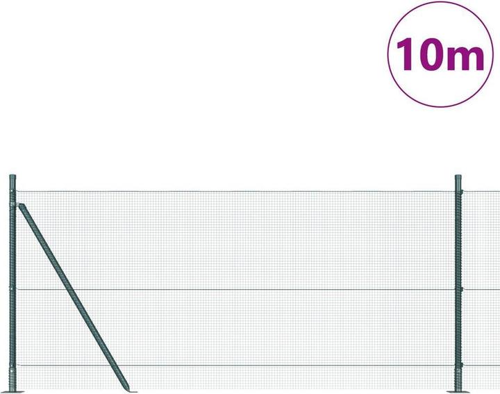 Produktbild vidaXL Zaunpfosten-Set Set von 2 Grün Metall Langlebig