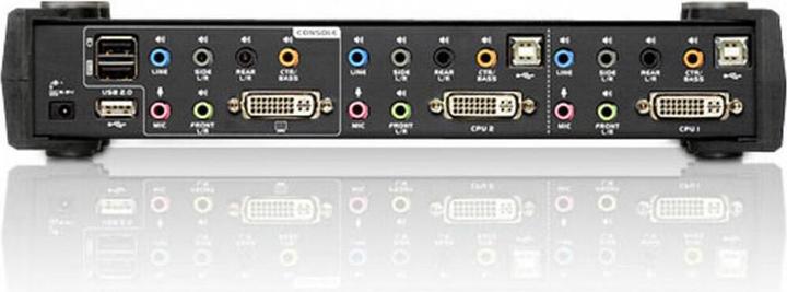 Actual product image Aten CS1782A, 2 Port USB Hub KVM Switch with 3D, DVI & 7.1
