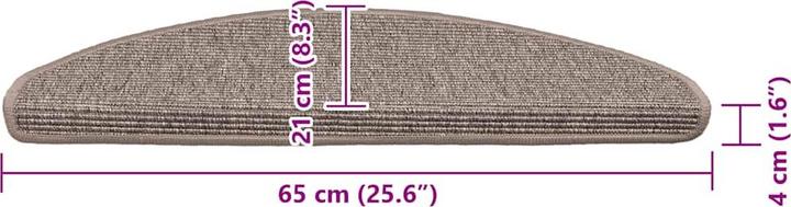 Immagine prodotto vidaXL Treppenmatte (65 x 21 cm)