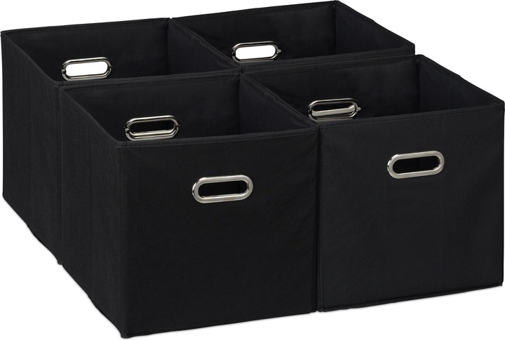 Actual product image Relaxdays 4x storage box (30 x 30 x 30 cm, 26 l)