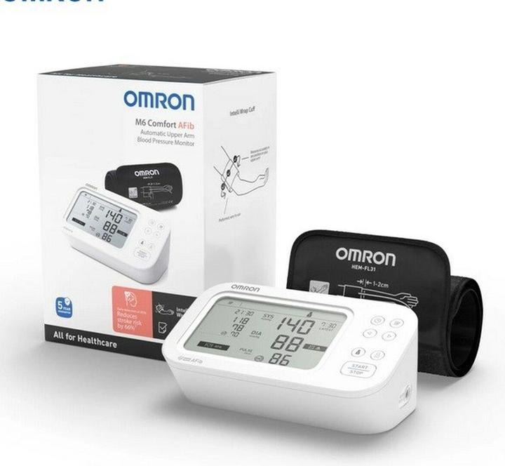 Actual product image Omron M6 COMFORT AFIB upper arm blood pressure monitor (Blood pressure monitor upper arm)