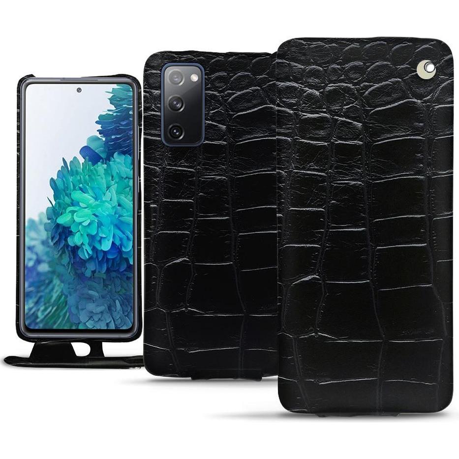 Thumbnail - Noreve Lederschutzhülle vertikal (Samsung Galaxy S20 FE), Smartphone Hülle, Schwarz