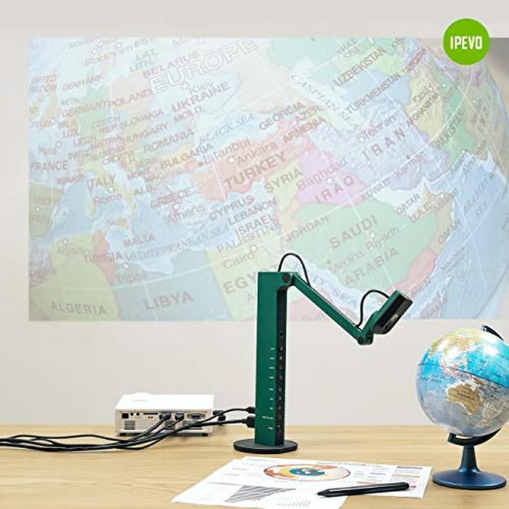 Immagine prodotto Ipevo VZ-R HDMI/USB Dual Mode 8 Megapixel Document Camera funziona con o senza un computer (4K, 27 x 48 cm)