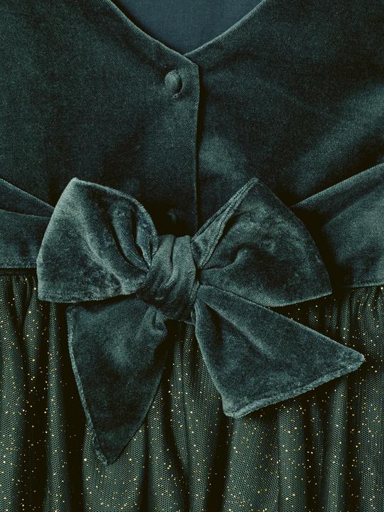 Produktbild Vertbaudet Mädchen Weihnachtskleid aus Samt und Tüll (98, 104)