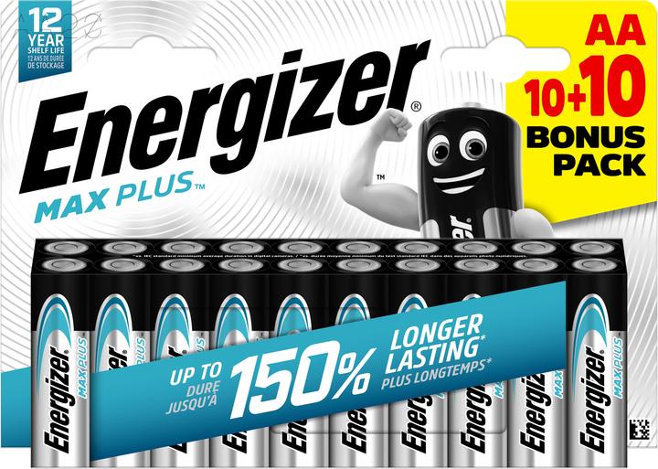 Immagine prodotto Energizer Max Plus (20 pz., AA, 2800 mAh)
