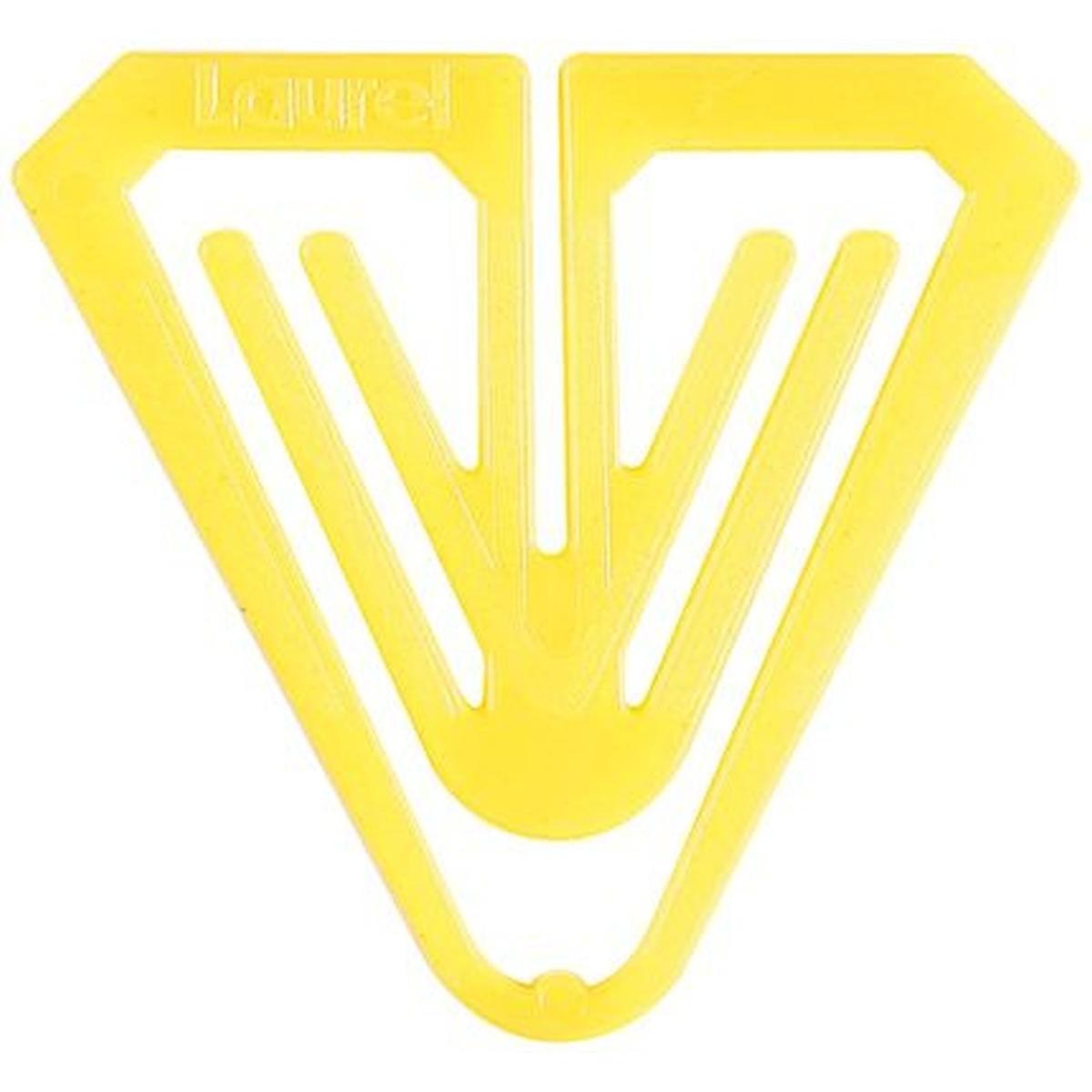 Laurel, Büroklammer, Büroklammern Plastiklips Butterfly 50mm VE=1000 Stück gelb (1 x)