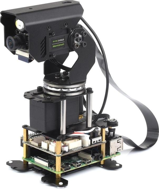 Actual product image WaveShare 360° omnidirectional pan-tilt camera module for Raspberry Pi