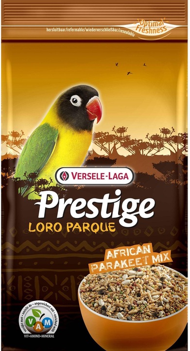 Immagine prodotto Versele Laga Prestige Loro Parque - Miscela di cereali per pappagalli africani medi - 1 kg (1 x, 1 kg)