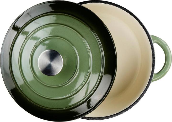 Productafbeelding alpina Braadpan email gietijzer Groen (Gietijzer, 24 x 11.80 cm)