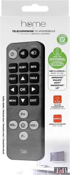 Image du produit T'nB Télécommande universelle Easy (Télécommande universelle, Infrarouge)