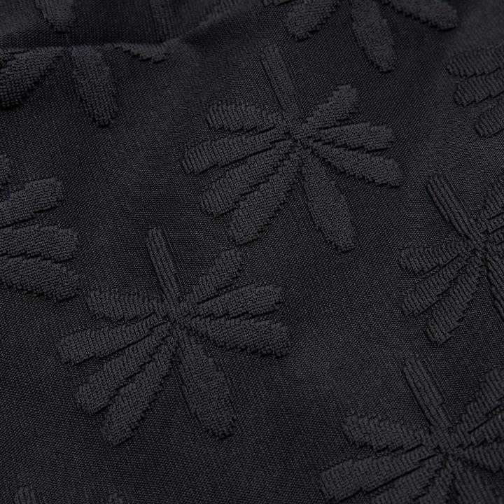 Actual product image Olaian Bikini Surfen Mädchen Bustier hoher Taillenbund 500 Lao Miami schwarz