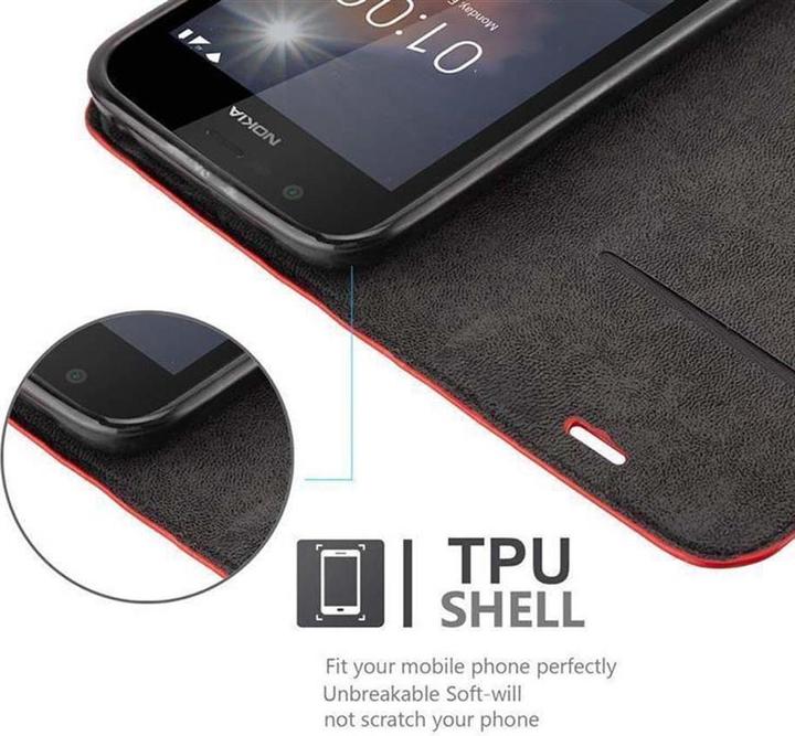 Actual product image Cadorabo Book Invisible Magnet Cover (Nokia 1)