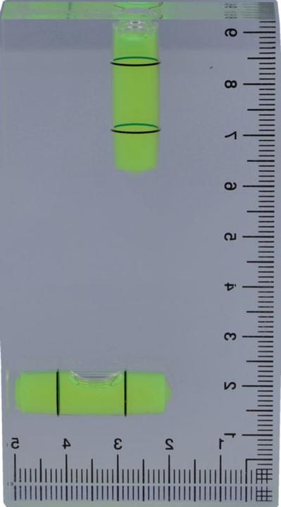 Actual product image Tegro Mini acrylic glass spirit level (9.50 cm)