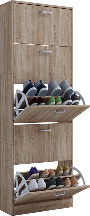Actual product image VCM Wooden shoe tipper series Erkes (59 x 22 x 170 cm)