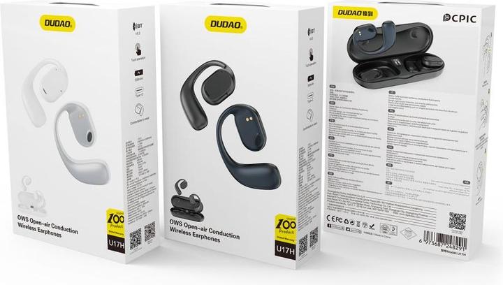 Produktbild Dudao U17H Bluetooth-Funkkopfhörer – Schwarz (50 h, Kabelgebunden)