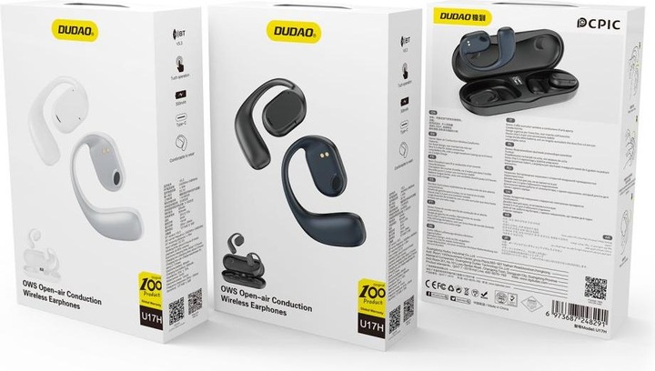 Produktbild Dudao U17H Bluetooth-Funkkopfhörer – Schwarz (50 h, Kabelgebunden)