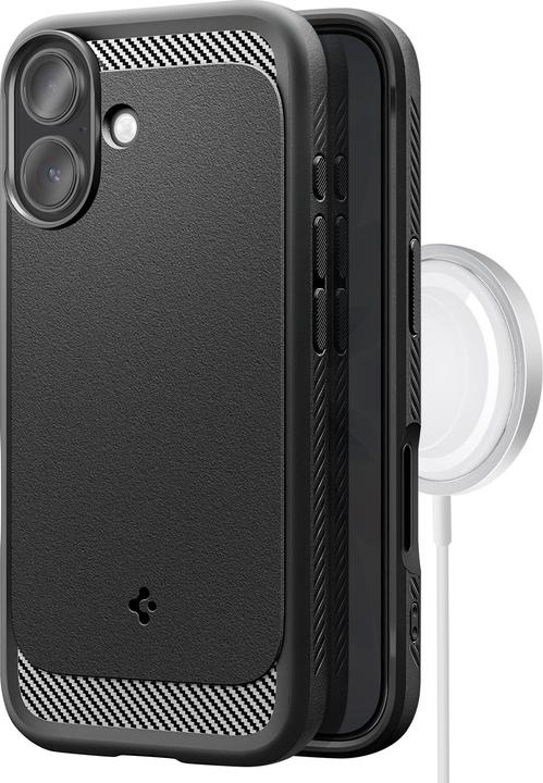 Productafbeelding Spigen - Rugged Armor MagSafe - iPhone 17 - Matte Black (Apple iPhone 17)