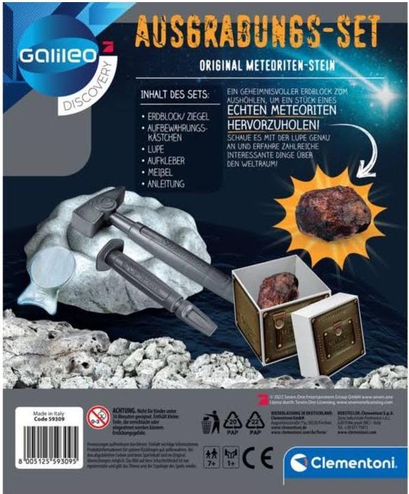 Produktbild Clementoni AusgrabungsSet Original MeteoritenStein DE