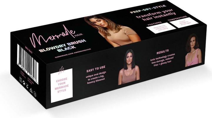 Produktbild Mermade Blow Dry Brush Black