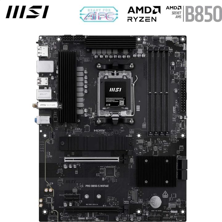 Actual product image MSI PRO B850-S WIFI6E (AM5, AMD B850, ATX)