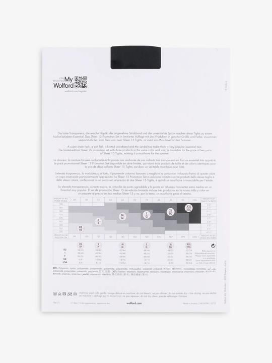 Produktbild Wolford Strumpfhosen im Dreierpack (15DEN, 36, S)