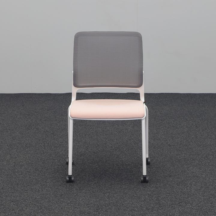 Produktbild Sitag 4-Fuss Stühle SitagXilium Mesh Rosa ohne Armlehnen, Neu (48 cm)