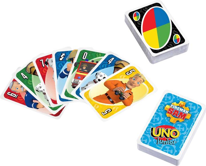 Produktbild UNO Junior Feuerwehrmann Sam (Englisch, Französisch, Deutsch, Italienisch)