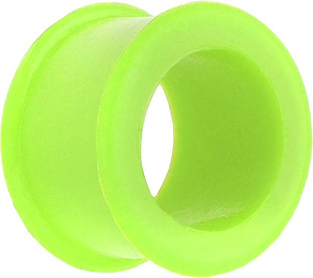 Image du produit Star Piercing Tunnel épais vert clair (sans laiton, Silicone)