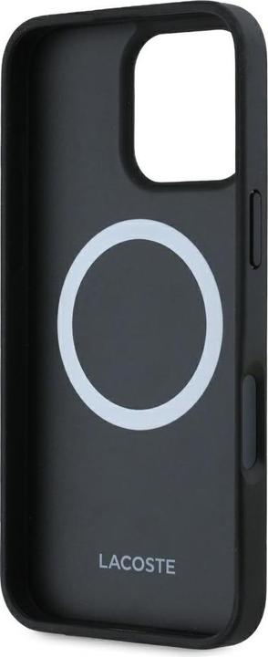 Immagine prodotto Lacoste Set 2in1 Case + Cable USB-C Iconic Petit Pique Woven MagSafe for iPhone 16 Pro Max black (Apple iPhone 16 Pro Max)