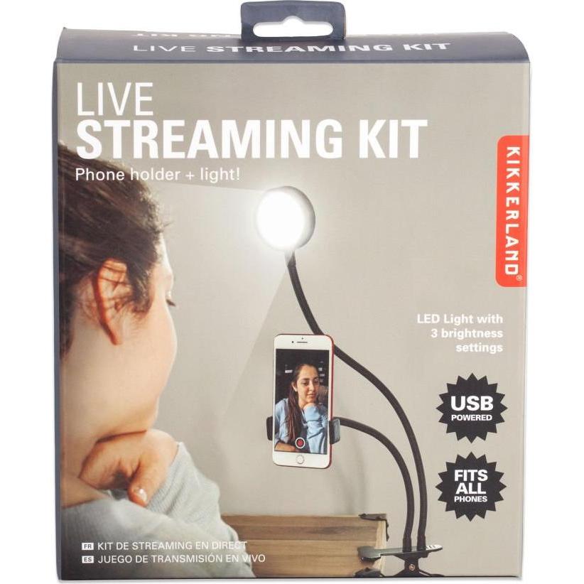 Thumbnail - Kikkerland Live Streaming Kit, Weiteres Smartphone Zubehör, Schwarz