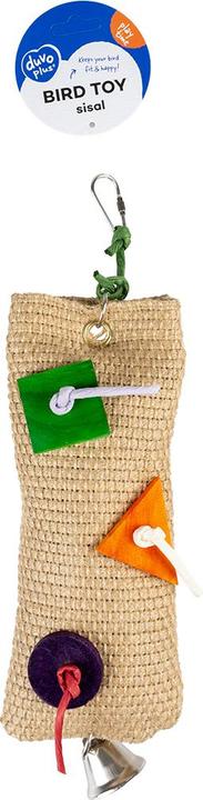 Produktbild Duvoplus Sisal-Snack-Tasche mit Papier, Holz, Vogelglocke