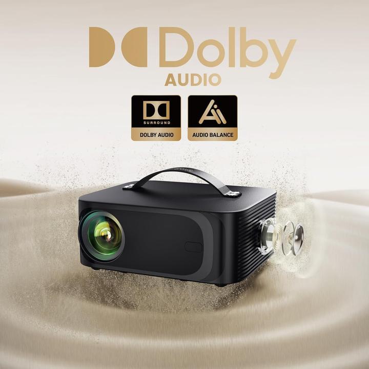 Image du produit ‎onoayo ‎ONO3 Pro Smart Beamer mit Dolby Audio, 1500 ANSI Lumen (4K, 1500 lm)