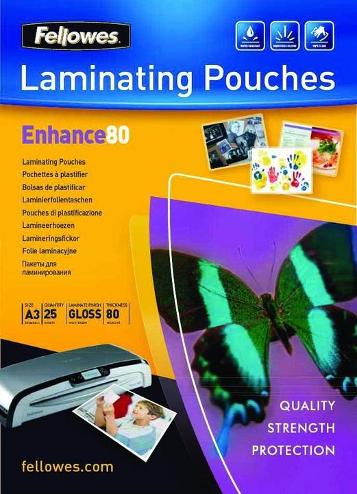 Produktbild Fellowes Enhance 80 (A3, 25 Stück, 80 µm)
