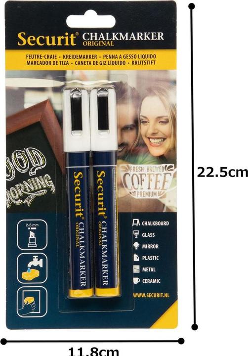 Actual product image Securit crayons (2x)